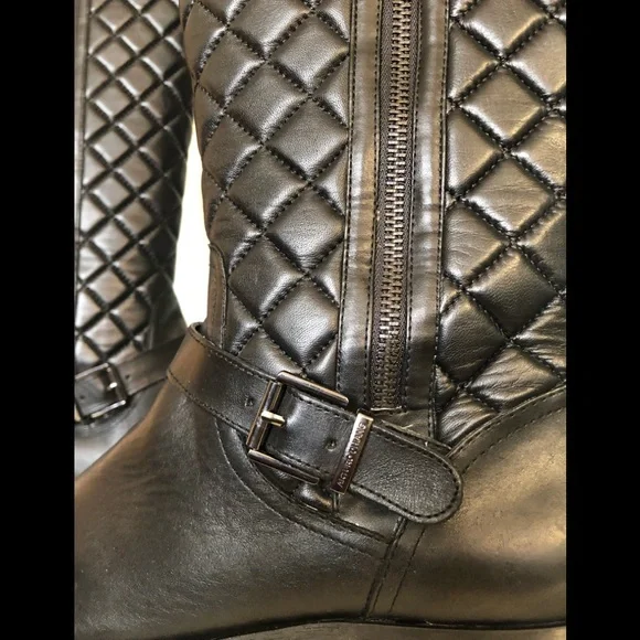 Arturo Chiang Black Quilted Fusco Boots /Size 9.5 - Picture 12 of 17